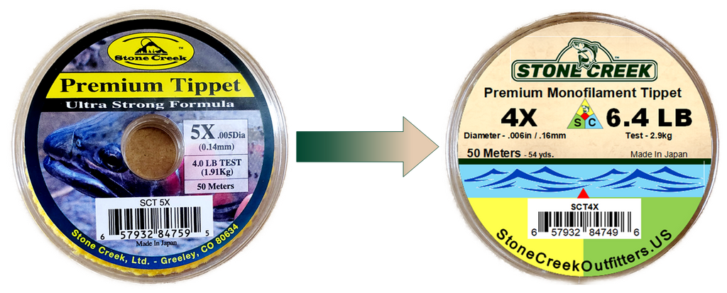 Stone Creek™ Mono Tippet - Discontinued Package